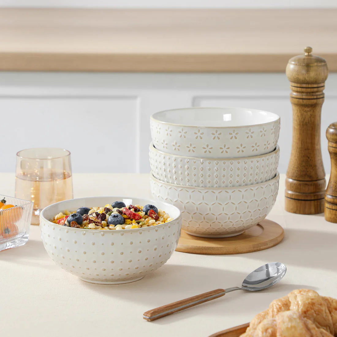 White Porcelain Soup Bowls