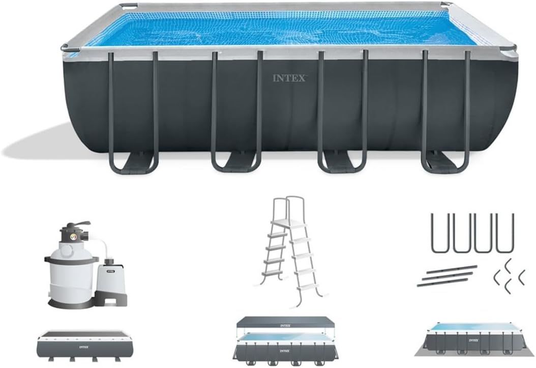INTEX Ultra XTR 18ft x 9ft x 52in Above Ground Swimming Pool Set w/Pump