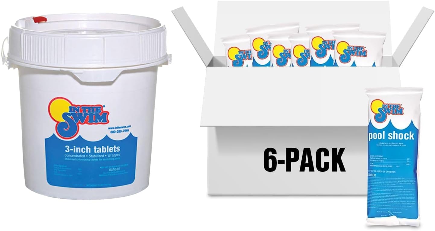 In The Swim Cal-Hypo Pool Shock and Chlorine Tablets Small Bundle