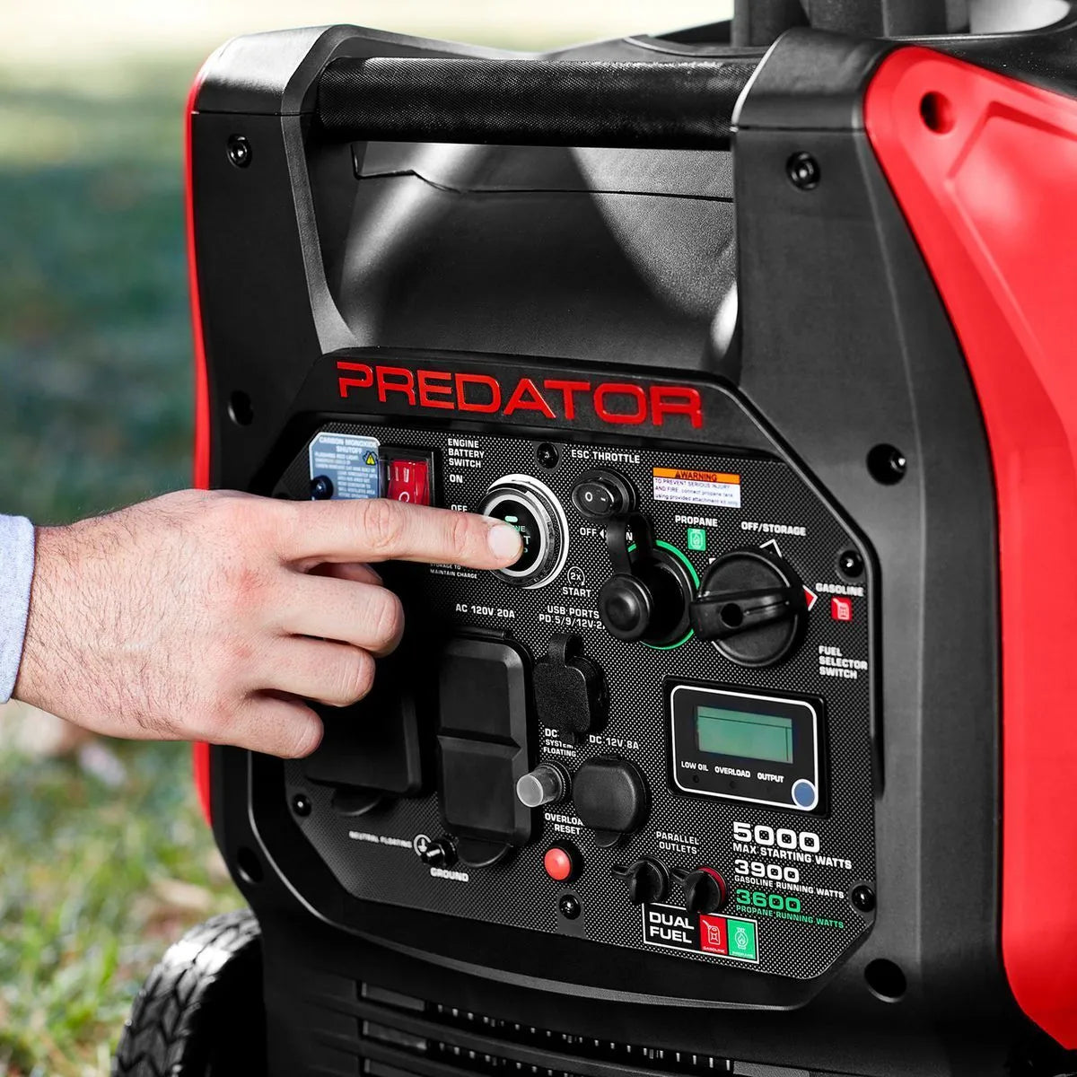 Predator 5000 Watt Dual-Fuel Super Quiet Inverter Generator With Remote Start And Co Secure Technology, 49-State Compliant