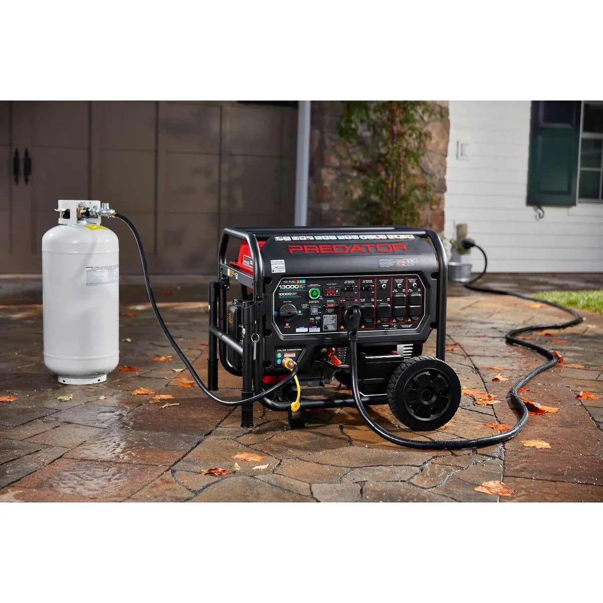 PREDATOR 13,000 Watt Tri-Fuel Portable Generator