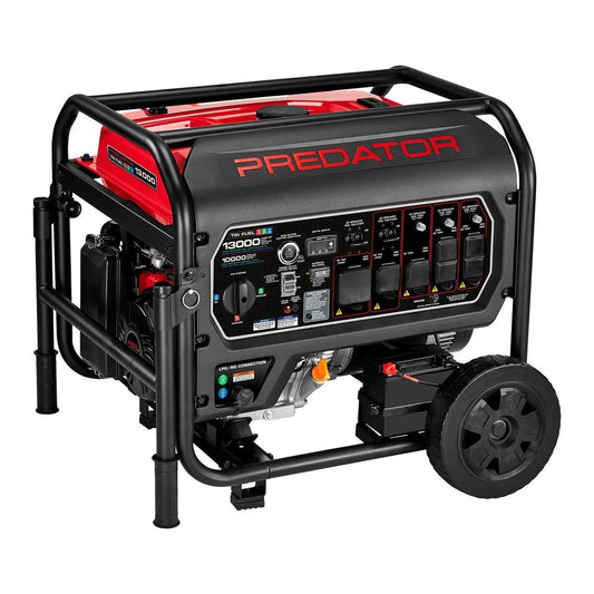 PREDATOR 13,000 Watt Tri-Fuel Portable Generator