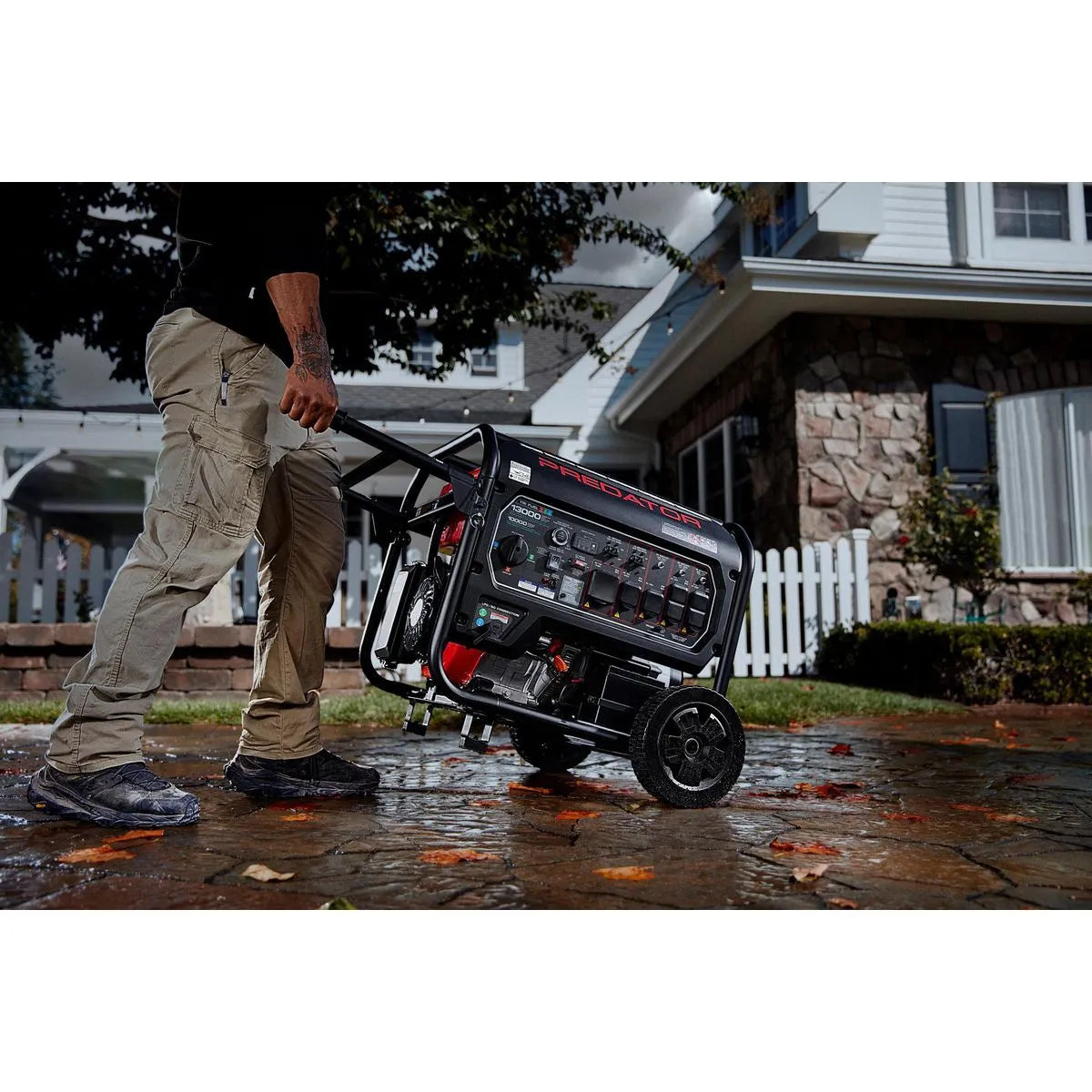 PREDATOR 13,000 Watt Tri-Fuel Portable Generator