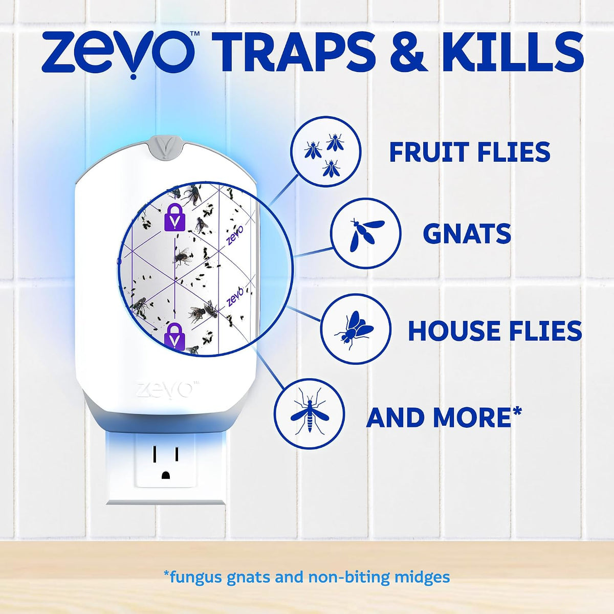 Zevo Flying Insect Trap for Fruit Flies & Gnats