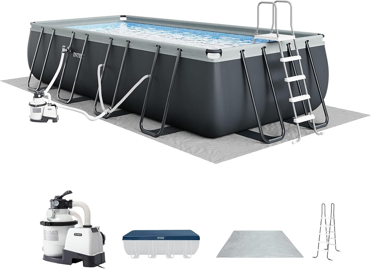 INTEX Ultra XTR 18ft x 9ft x 52in Above Ground Swimming Pool Set w/Pump