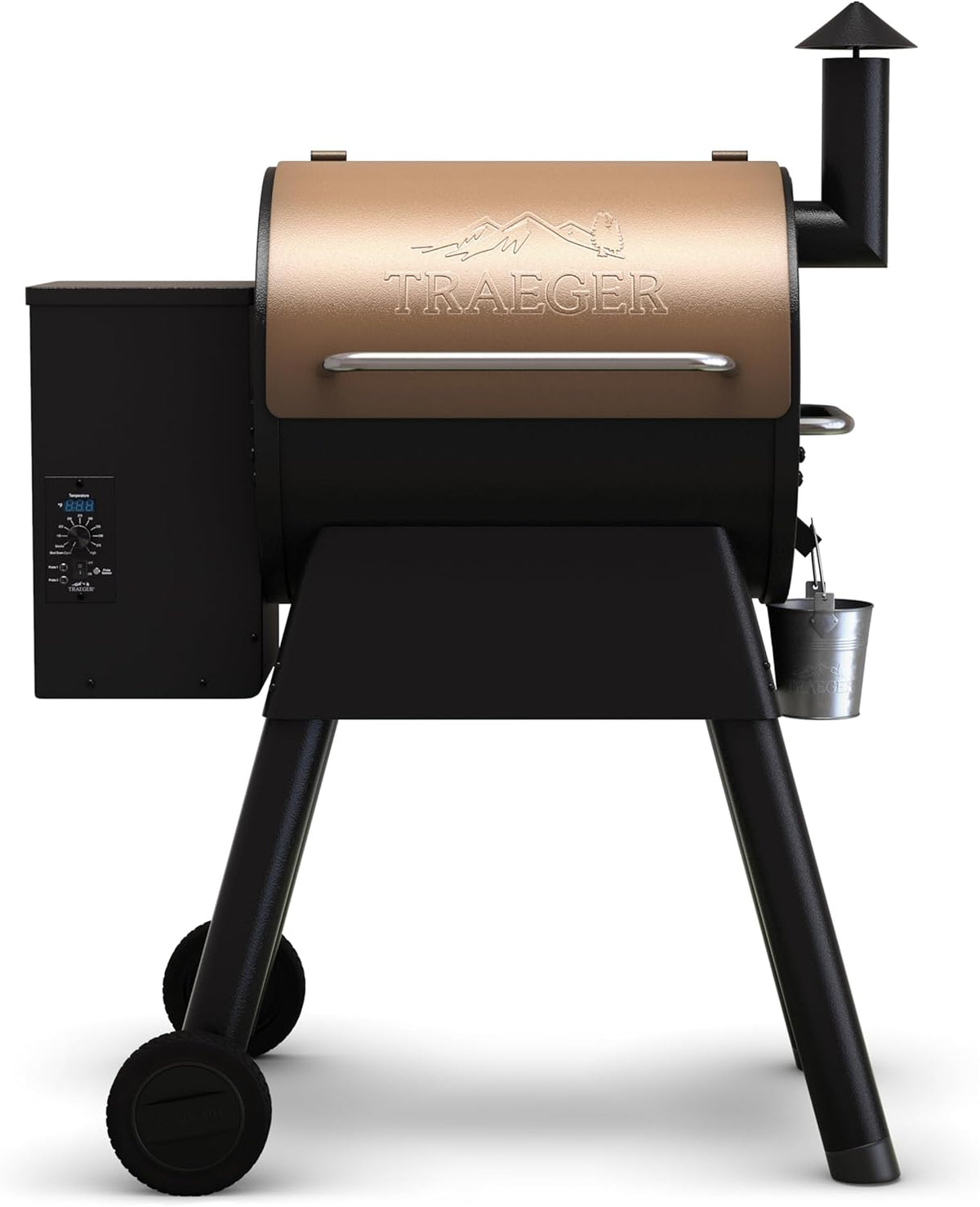 Z GRILLS 8-in-1 BBQ Wood Fire Pellet Grill and Smoker, Black/Bronze