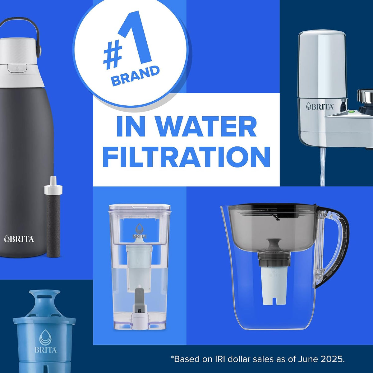 Brita Elite Replacement Water Filter for Pitchers & Dispensers