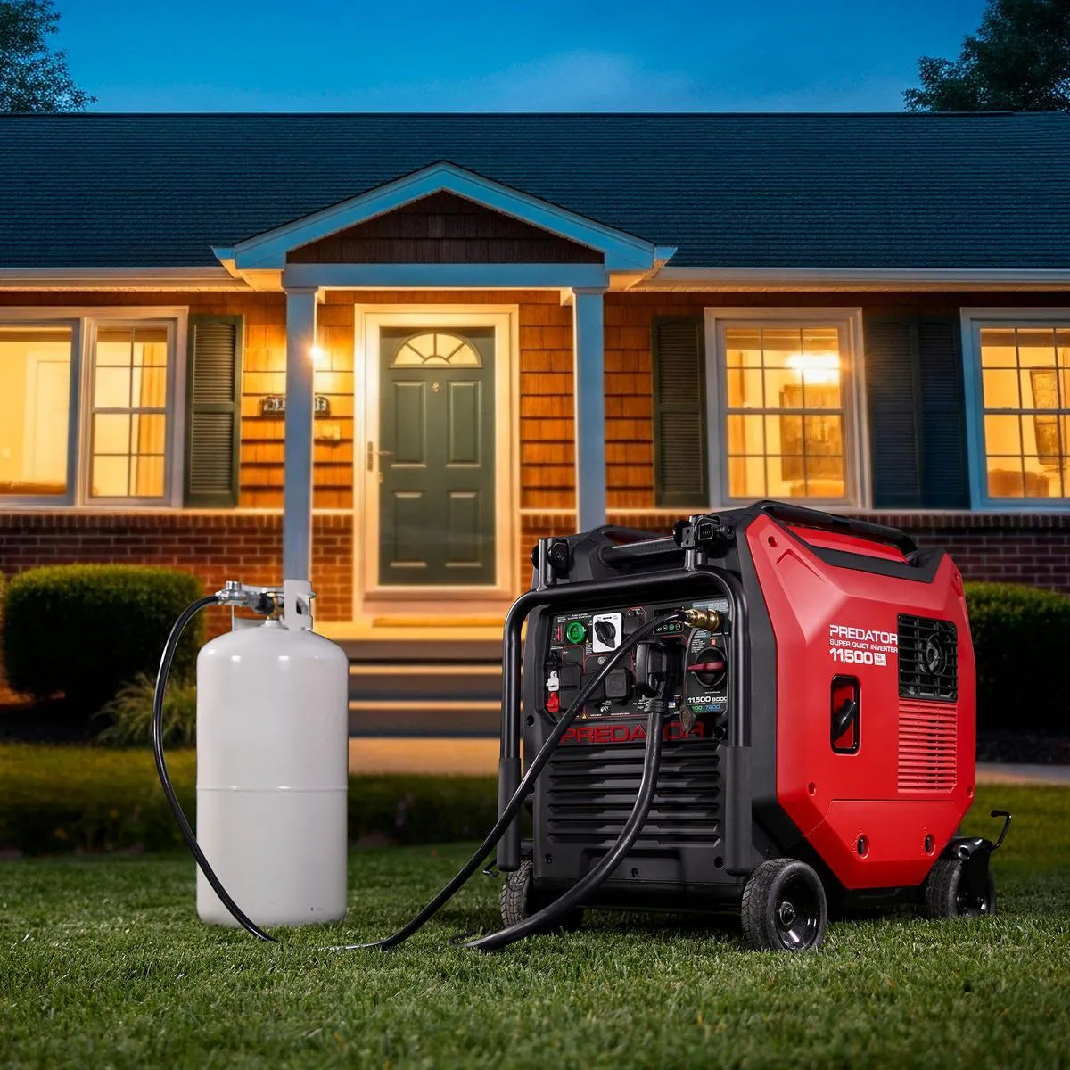 Predator 11,500 Watt Tri-Fuel Super Quiet Inverter Generator With Remote Start And Co Secure Technology