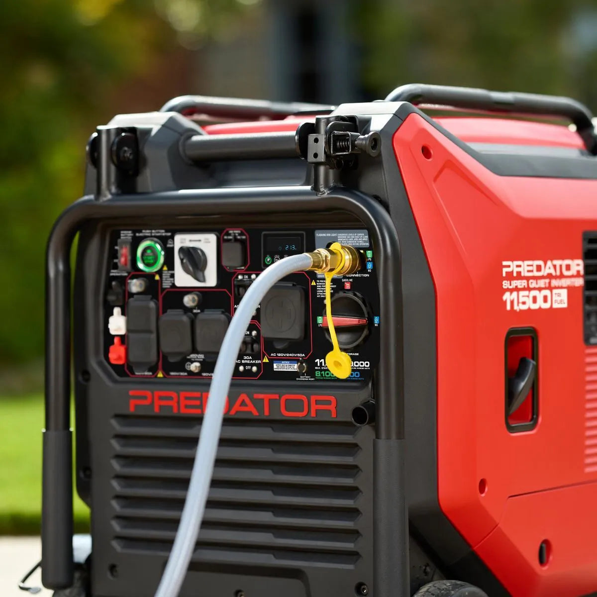 Predator 11,500 Watt Tri-Fuel Super Quiet Inverter Generator With Remote Start And Co Secure Technology