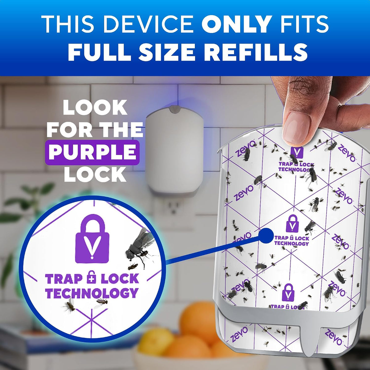 Zevo Flying Insect Trap for Fruit Flies & Gnats