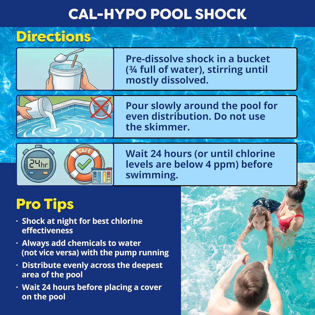 In The Swim Cal-Hypo Pool Shock and Chlorine Tablets Small Bundle