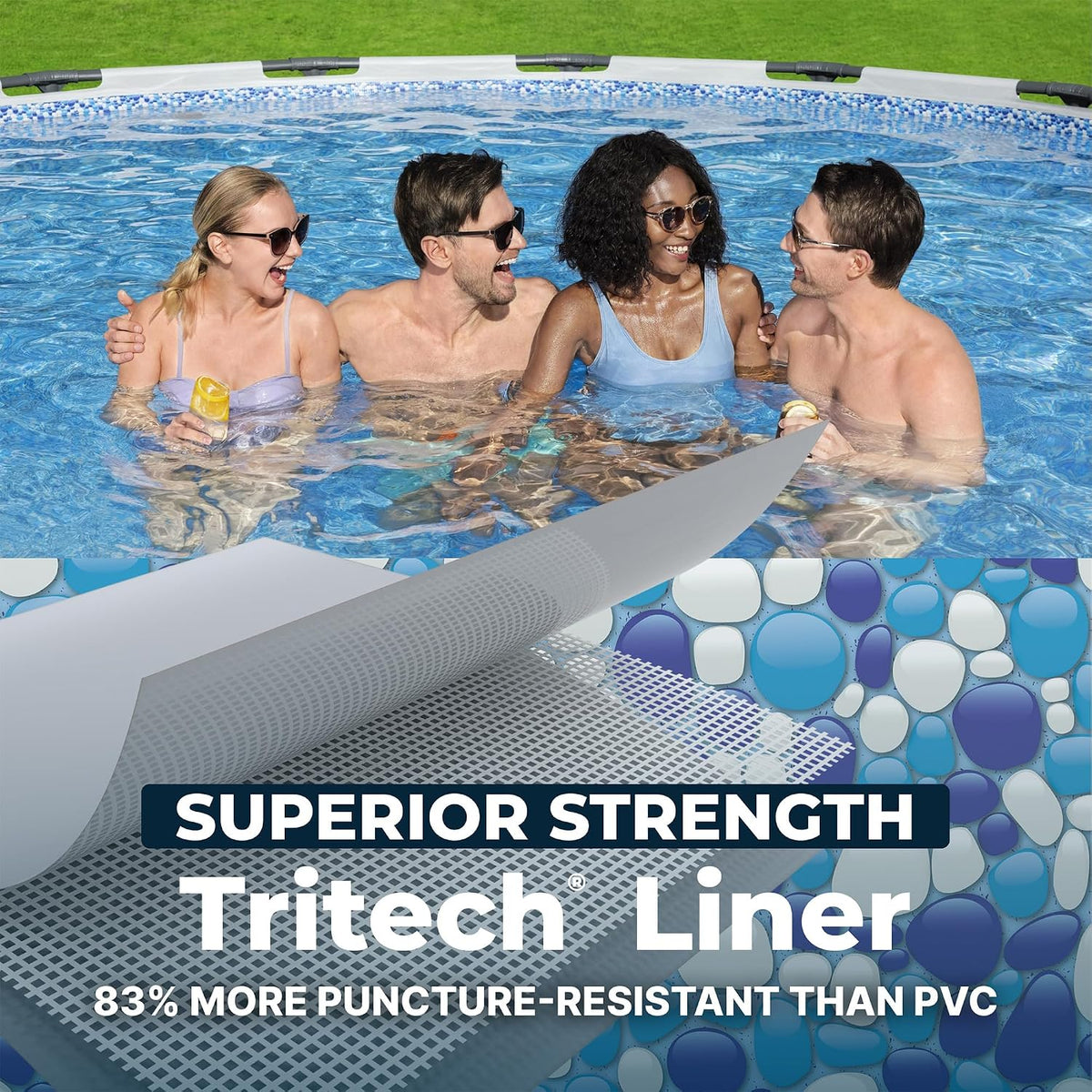 Bestway Steel Pro MAX 15' x 48" Above Ground Swimming Pool Set with Pump
