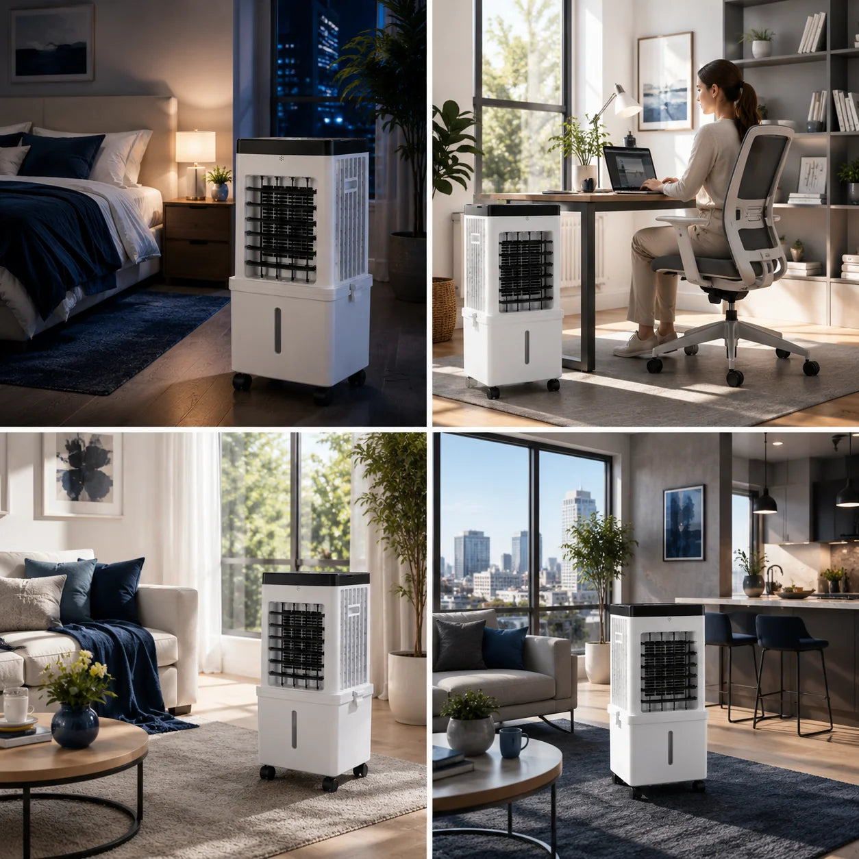 Portable Air Cooler Fan with Remote Control | Compact Evaporative Cooling for Home & Office