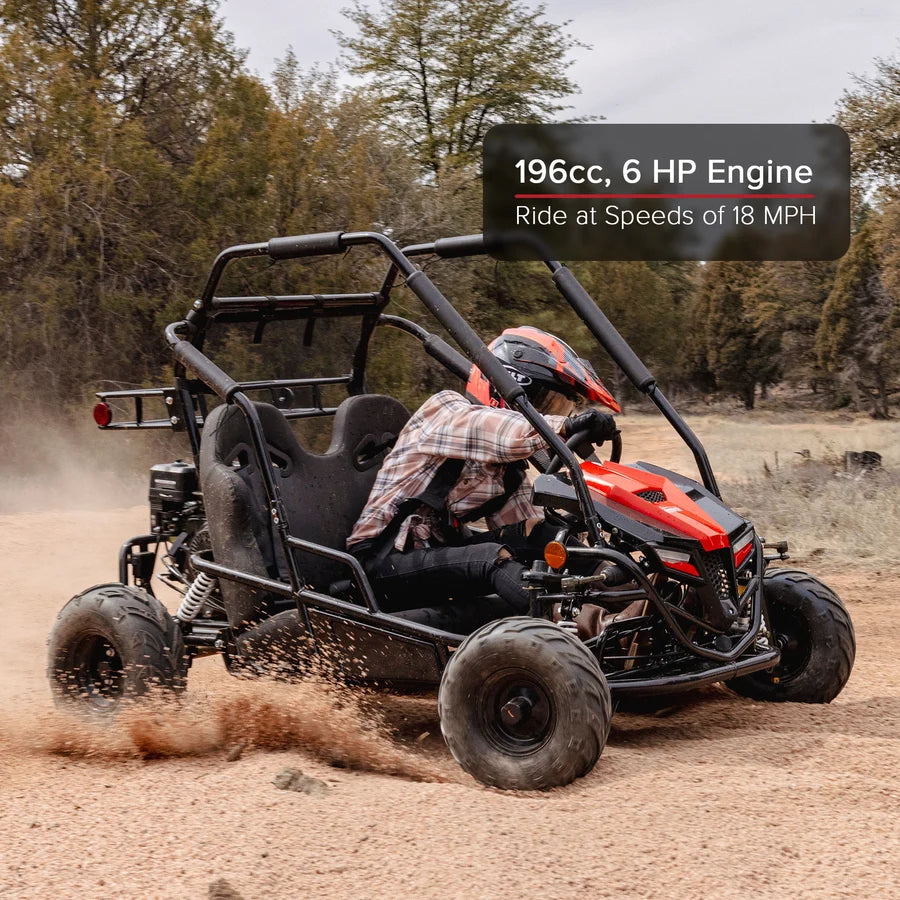 Coleman Powersports GK200 196cc Gas Powered Dual Seat Go-Karts