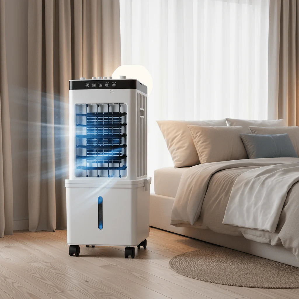 Portable Air Cooler Fan with Remote Control | Compact Evaporative Cooling for Home & Office